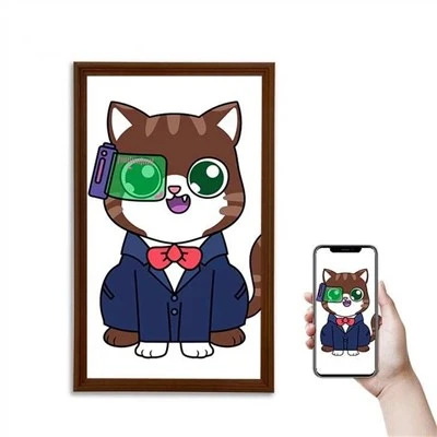 Digitalni okvir za fotografije NFT zaslon