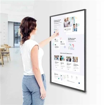 Zidni kiosk za reklamni zaslon s dodirnim zaslonom